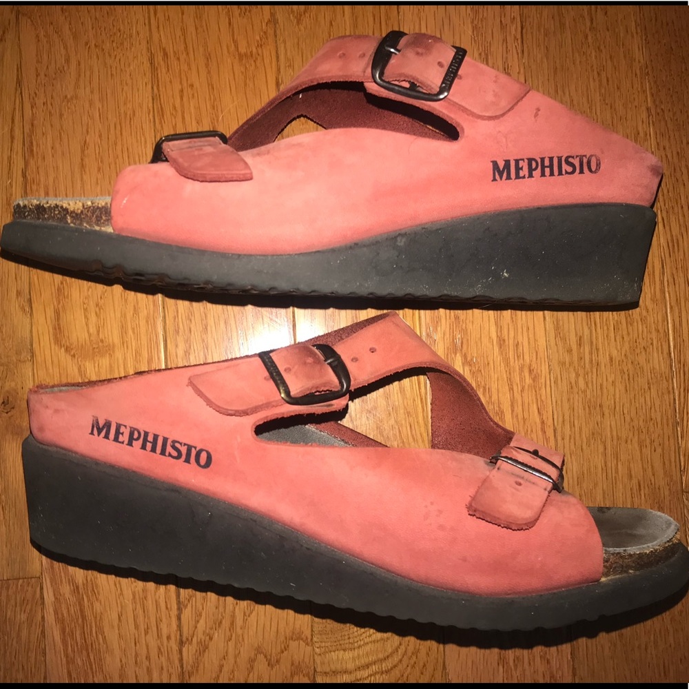 Mephisto Red Sandals Euro 39